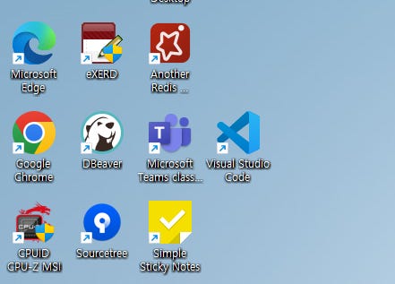 Windows жумыс столындағы Visual Studio Code иконкасы